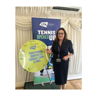 Rebecca at the LTA event