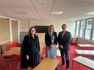 Rebecca, Emma Lane and Cllr Sheldon