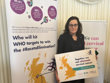 Rebecca attends event to end cervical cancer