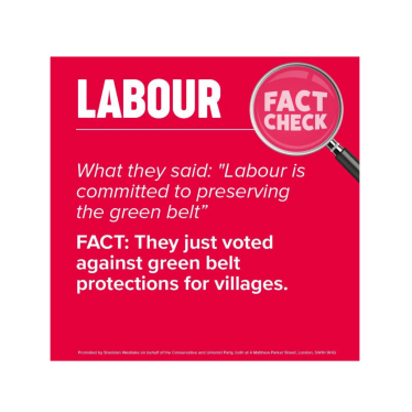 Labour green belt fact check