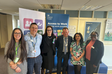 Rebecca Harris helps with 'Interview Day' at Canvey Job Centre