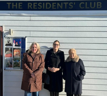 Rebecca and local residents