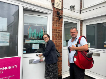 Rebecca helps deliver the Borough's post