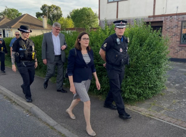Rebecca on patrol in Canvey Island
