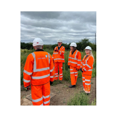 Rebecca talking to Anglian Water