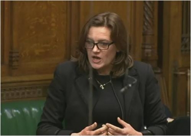 Rebecca making her speech