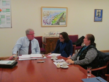 Rebecca Harris, Rev Brenda Gutberlet and the Secretary of State for Transport